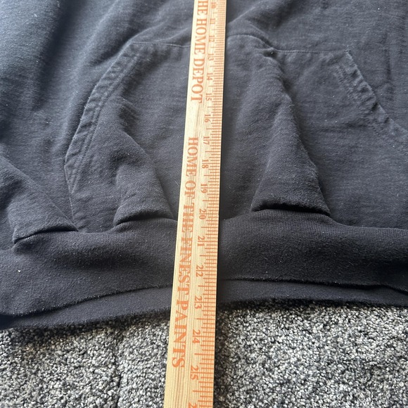 Diamond Cross Ranch Hoodie Mens L Black Pullover Hooded Pockets Graphic - Picture 3 of 6